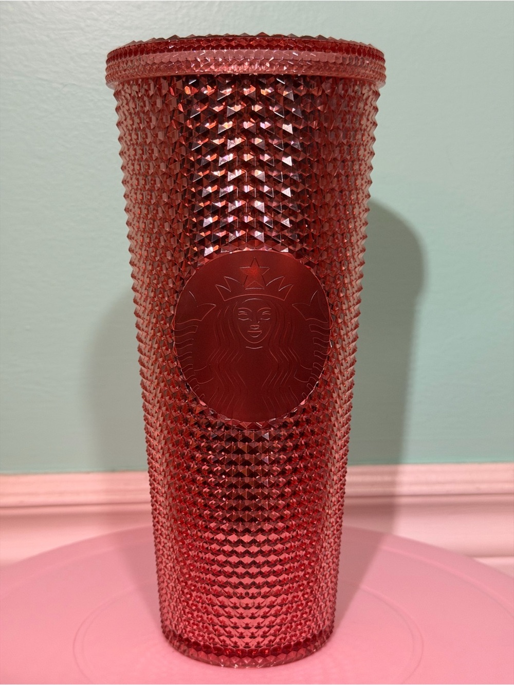 Starbucks Limited Edition ‘19 Rose Gold Tumbler 24oz Studded